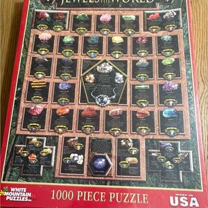 White Mountain Jewels of the World Puzzle - Red, Green, Gold